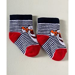 Cute Walk by Babyhug Disney Knited Ankle Length Anti Bacterial Socks With Disney Character Design Pack Of 5 - Multicolour