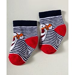 Cute Walk by Babyhug Disney Knited Ankle Length Anti Bacterial Socks With Disney Character Design Pack Of 5 - Multicolour