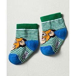 Cute Walk by Babyhug Disney Knited Ankle Length Anti Bacterial Socks With Disney Character Design Pack Of 5 - Multicolour