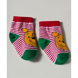 Cute Walk by Babyhug Disney Knited Ankle Length Anti Bacterial Socks With Disney Character Design Pack Of 5 - Multicolour