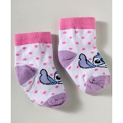 Cute Walk by Babyhug Disney Knitted Ankle Length Anti Bacterial Socks With Disney Character Design Pack Of 5 - Multicolour