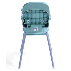 Babyhug 3 in 1 Set Up High Chair for Baby  Green| High Chair, Feeding Chair & Booster Chair| 5-Point Safety Harness| Adjustable Double Food Tray| Cushioned Seat| Foldable| Anti-Skid Feet