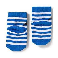 Cute Walk by Babyhug Disney Knit Ankle Length Antibacterial Socks With Mickey Mouse and Friends Graphic Pack of 3 - Blue & Orange