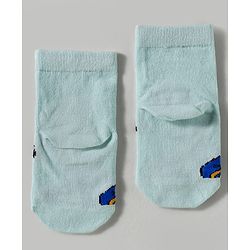 Cute Walk by Babyhug Disney Knitted Ankle Length Anti Bacterial Socks With Mickey Mouse and Friends Graphic Pack of 3 - Yellow & Blue