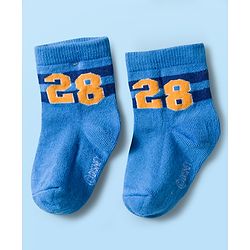 Cute Walk by Babyhug Disney Knit Ankle Length Antibacterial Socks with Mickey Mouse and Friends Graphic Pack of 5 - Navy Blue Red & White