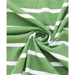 Babyhug Cotton Terry Knit Hooded Towel with Bear Patch Detailing & Stripes L 76 x B 74 cm - Green