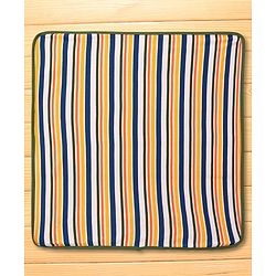 Babyhug Cotton Terry Knit Hooded Towel with Bear Patch Detailing & Stripes L 77 x B 75 cm - Green