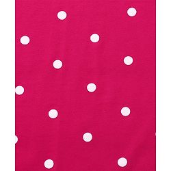 Babyhug Cotton Terry Knit Hooded Towel with Polka Dot Print & Duck Embroidery L 75 x B 73 cm - Dark Pink