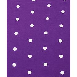 Babyhug Cotton Terry Knit Hooded Towel with Polka Dot Print & Apple Embroidery L 76 x B 68 cm - Purple