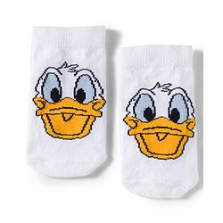 Cute Walk by Babyhug Disney Knit Ankle Length Antibacterial Socks With Mickey Mouse and Friends Graphic Pack of 3 - Yellow & Black