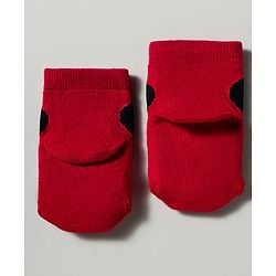 Cute Walk by Babyhug Disney Knit Ankle Length Antibacterial Socks with Mickey Mouse Graphic Pack of 3 - Red Yellow & White