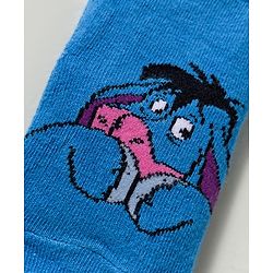 Cute Walk by Babyhug Disney Knit Ankle Length Antibacterial Socks with Winnie the Pooh Graphic Pack of 3 - Blue Yellow & Red