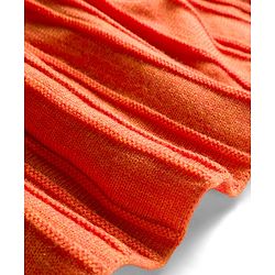Babyhug Knit Full Sleeves Woollen Dress with Cable Knit Design - Orange