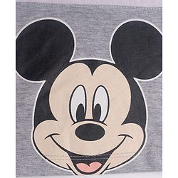 Babyhug Disney Single Jersey Knit Full Sleeves Cut & Sew T-Shirt & Lounge Pant Set with Mickey Mouse Graphic & Tape Detailing - Red
