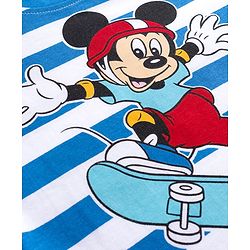 Babyhug Disney Single Jersey Knit Full Sleeves T-Shirts with Mickey & Friends Graphic Pack of 3 - Yellow Blue & Red