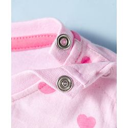 Babyhug Disney Single Jersey Knit Full Sleeves Night Suit with Minnie Graphic Pack of 2 - Pink & White