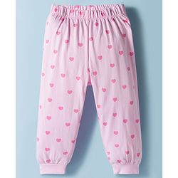Babyhug Disney Single Jersey Knit Full Sleeves Night Suit with Minnie Graphic Pack of 2 - Pink & White