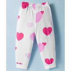 Babyhug Disney Single Jersey Knit Full Sleeves Night Suit with Minnie Graphic Pack of 2 - Pink & White