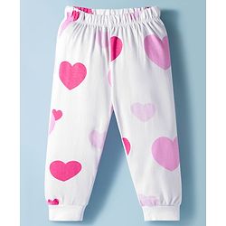 Babyhug Disney Single Jersey Knit Full Sleeves Night Suit with Minnie Graphic Pack of 2 - Pink & White