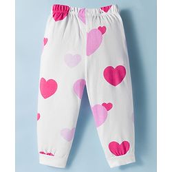 Babyhug Disney Single Jersey Knit Full Sleeves Night Suit with Minnie Graphic Pack of 2 - Pink & White