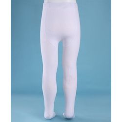 Cute Walk by Babyhug Knit Anti Bacterial Solid Footed Tights - White