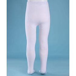 Cute Walk by Babyhug Knit Anti Bacterial Solid Footed Tights - White