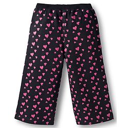 Babyhug Disney Terry Knit Drop Shoulder Sleeves Sweatshirt & Trackpant Set with Minnie & Friends Graphics & Frills & Badge Detailing - Dark Pink & Black