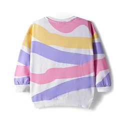 Babyhug Disney Terry Knit  Drop Shoulder Full Sleeves Sweatshirt and Leggings with Minnie & Friend Graphic Badge Detailing - Lilac
