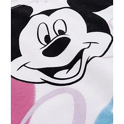 Babyhug Disney Terry Knit Drop Shoulder Full Sleeves Sweatshirt & Track Pant Set with Badge Detailing Minnie & Friends Graphic - Pink & White (Design May Vary)