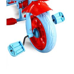 Babyhug Marvel Avengers Captain America Kids Tricycle with Parental Handle- Blue & Red| Antislip Pedals| Puncture Proof Wheels| Easy Assembling| Foldable Footrest| Toy for 2 to 5 year| Gifting Option