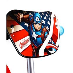 Babyhug Marvel Avengers Captain America Kids Tricycle with Parental Handle- Blue & Red| Antislip Pedals| Puncture Proof Wheels| Easy Assembling| Foldable Footrest| Toy for 2 to 5 year| Gifting Option
