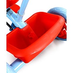 Babyhug Marvel Avengers Captain America Kids Tricycle with Parental Handle- Blue & Red| Antislip Pedals| Puncture Proof Wheels| Easy Assembling| Foldable Footrest| Toy for 2 to 5 year| Gifting Option