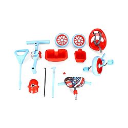 Babyhug Marvel Avengers Captain America Kids Tricycle with Parental Handle- Blue & Red| Antislip Pedals| Puncture Proof Wheels| Easy Assembling| Foldable Footrest| Toy for 2 to 5 year| Gifting Option