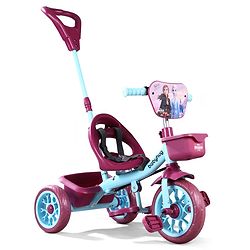 Babyhug Disney Mickey Kids Tricycle with Parental Push Handle- Sea Green & Purple| Antislip Pedals| Puncture Proof Wheels| Easy Assembling| Foldable Footrest| Toy for 2 to 5 year| Gifting Option