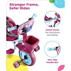 Babyhug Disney Mickey Kids Tricycle with Parental Push Handle- Red & Black| Antislip Pedals| Puncture Proof Wheels| Easy Assembling| Foldable Footrest| Toy for 2 to 5 year| Gifting Option