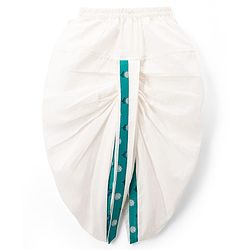 Babyhug Cambric Woven Full Sleeves Kurta Dhoti Set with Floral Print - Turquoise