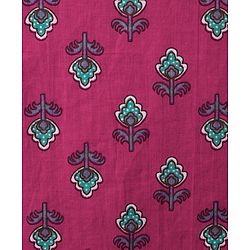 Babyhug Cambric Woven Full Sleeves Kurta Dhoti Set With Floral Print - Red & White