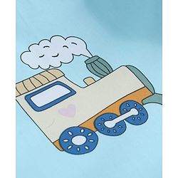 Babyhug 100% Cotton Gadda Bedding Set Cute Car Print - Sea Green| Soft & Breathable Cotton Shell| Mattress with Pillow & 2 Bolsters| Gentle Cushioned Support| Gifting Option for 0to12 Months