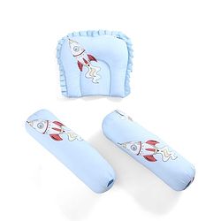 Babyhug 100% Cotton Gadda Bedding Set Cute Car Print - Sea Green| Soft & Breathable Cotton Shell| Mattress with Pillow & 2 Bolsters| Gentle Cushioned Support| Gifting Option for 0to12 Months