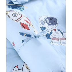Babyhug 100% Cotton Gadda Bedding Set Cute Car Print - Sea Green| Soft & Breathable Cotton Shell| Mattress with Pillow & 2 Bolsters| Gentle Cushioned Support| Gifting Option for 0to12 Months