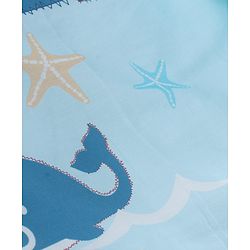 Babyhug 100% Cotton Gadda Bedding Set Cute Car Print - Sea Green| Soft & Breathable Cotton Shell| Mattress with Pillow & 2 Bolsters| Gentle Cushioned Support| Gifting Option for 0to12 Months