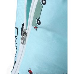 Babyhug 100% Cotton Baby Sleeping Bag with Hood Little Sailor Print - Blue| Use as Carry Nest, Mattress or Sleeping Bag| Newborn to Toddler Boys & Girls| New Born Gifting| Warm and Cozy