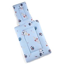 Babyhug 100% Cotton Baby Sleeping Bag with Hood Little Sailor Print - Blue| Use as Carry Nest, Mattress or Sleeping Bag| Newborn to Toddler Boys & Girls| New Born Gifting| Warm and Cozy