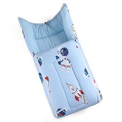 Babyhug 100% Cotton Baby Sleeping Bag with Hood Little Sailor Print - Blue| Use as Carry Nest, Mattress or Sleeping Bag| Newborn to Toddler Boys & Girls| New Born Gifting| Warm and Cozy