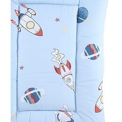 Babyhug 100% Cotton Baby Sleeping Bag with Hood Little Sailor Print - Blue| Use as Carry Nest, Mattress or Sleeping Bag| Newborn to Toddler Boys & Girls| New Born Gifting| Warm and Cozy