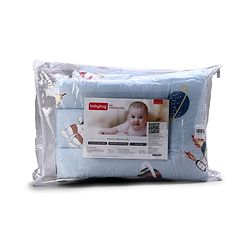 Babyhug 100% Cotton Baby Sleeping Bag with Hood Little Sailor Print - Blue| Use as Carry Nest, Mattress or Sleeping Bag| Newborn to Toddler Boys & Girls| New Born Gifting| Warm and Cozy