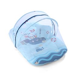 Babyhug Super Saver Bedding Combo Set of 3 Sailor Friends Print - Blue| 100% Cotton| Pillows & Bolsters Included| Lightweight & Travel Friendly| Breathable Fabric| Gifting  Option for 0to6 Months