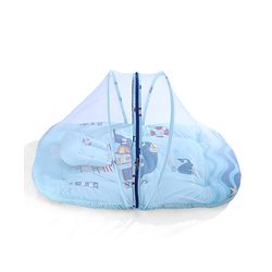 Babyhug Super Saver Bedding Combo Set of 3 Sailor Friends Print - Blue| 100% Cotton| Pillows & Bolsters Included| Lightweight & Travel Friendly| Breathable Fabric| Gifting  Option for 0to6 Months