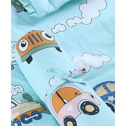 Babyhug Super Saver Bedding Combo Set of 3 Sailor Friends Print - Blue| 100% Cotton| Pillows & Bolsters Included| Lightweight & Travel Friendly| Breathable Fabric| Gifting  Option for 0to6 Months