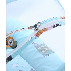 Babyhug Super Saver Bedding Combo Set of 3 Sailor Friends Print - Blue| 100% Cotton| Pillows & Bolsters Included| Lightweight & Travel Friendly| Breathable Fabric| Gifting  Option for 0to6 Months